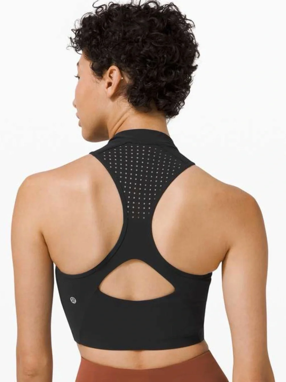 lululemon athletica Black Perforated Racerback Sports Bra✨